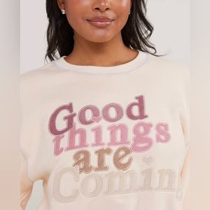 Samii Ryan X Meghan Trainor Good Things Are Coming Cropped Sweatshirt